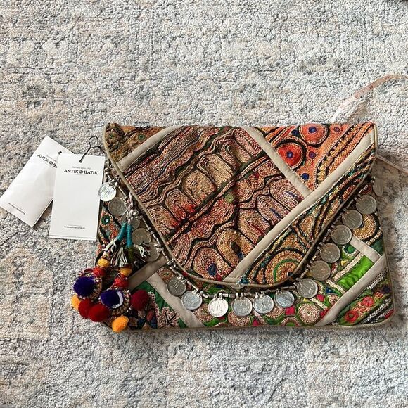 Antik Batik Handbags - NWT antik batik boho clutch hand work